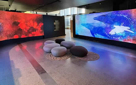 Museum LED screens with exceptional quality.