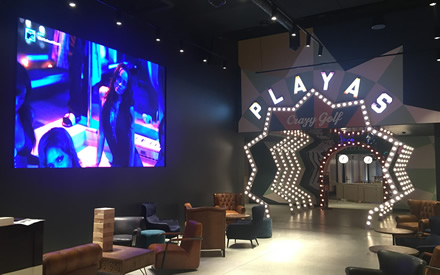 High-quality LED Screen in an entertainment venue.